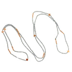 Hematite long necklaces model 0464 - Agau Gioielli