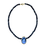 Cameo necklace with engraved angel model 0343 - Agau Gioielli