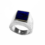 Silver ring with stone - Agau Gioielli