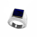 Silver ring with stone - Agau Gioielli