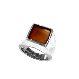 Silver ring with stone - Agau Gioielli
