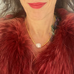 Hematite necklace with pearl model 0813 - Agau Gioielli