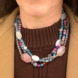 3-strand 'torchon' necklace - Agau Gioielli