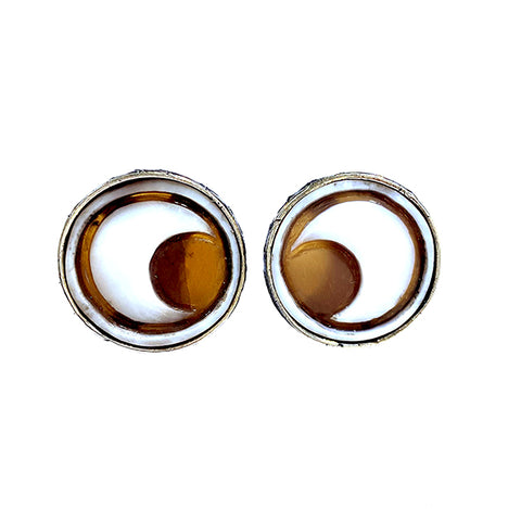 Silver earrings with cameos model 0398 - Agau Gioielli