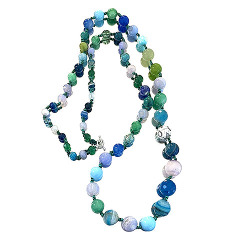 Long gradation necklace - Agau Gioielli