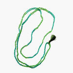 Gemstone necklace with tuft model 0939 - Agau Gioielli
