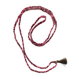 Gemstone necklace with tuft model 0939 - Agau Gioielli