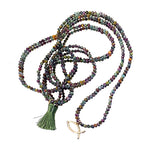 Gemstone necklace with tuft model 0939 - Agau Gioielli