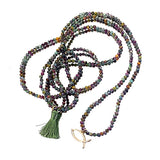 Gemstone necklace with tuft model 0939 - Agau Gioielli