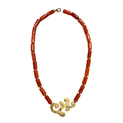 Carnelian necklace model 0628 - Agau Gioielli