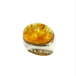 Amber ring model 0669 - Agau Gioielli