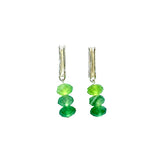 Silver weeping willow earrings with kyanite model 0389 - Agau Gioielli