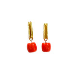 Silver weeping willow earrings with kyanite model 0389 - Agau Gioielli