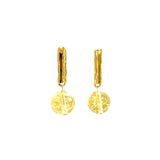 Silver weeping willow earrings with kyanite model 0389 - Agau Gioielli