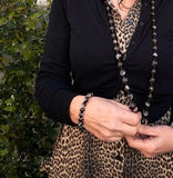 Brown mother-of-pearl bracelet model 0941