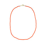 Coral bamboo necklace - Agau Gioielli