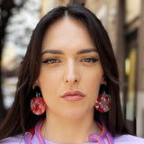 Plexiglas designer earrings - Agau Gioielli