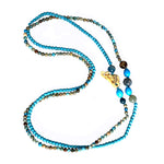 Fantasy long necklace with two elements model 0218 - Agau Gioielli
