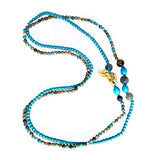 Fantasy long necklace with two elements model 0218 - Agau Gioielli
