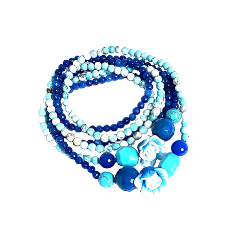 Fantasy long necklace with two elements model 0218 - Agau Gioielli