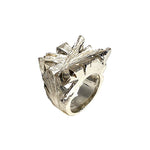 Divine star silver ring model 320 - Agau Gioielli
