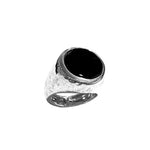 Silver ring with stone - Agau Gioielli