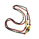 Fantasy long necklace with two elements model 0218 - Agau Gioielli