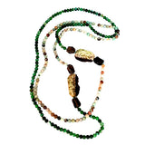 Fantasy long necklace with two elements model 0218 - Agau Gioielli