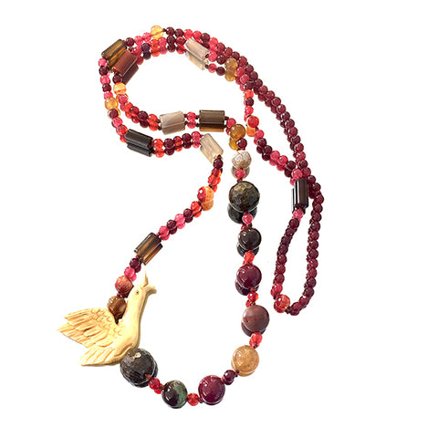 Long Necklace with Goose - Agau Gioielli