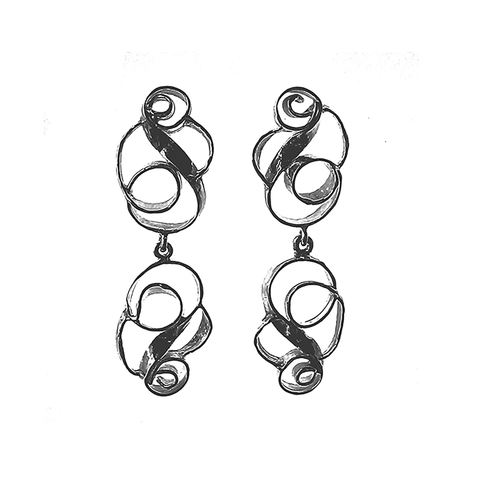Firenze collection pendant earrings - Agau Gioielli