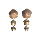 Salerno earrings with 3 flowers - Agau Gioielli
