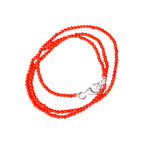 Coral bamboo necklace - Agau Gioielli