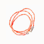 Coral bamboo necklace - Agau Gioielli