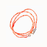 Coral bamboo necklace - Agau Gioielli