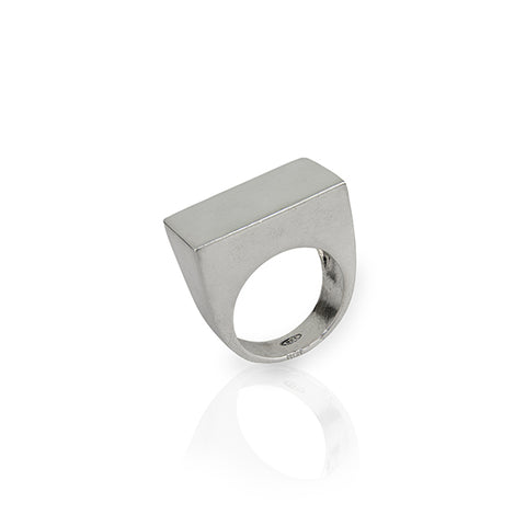 Rectangular divina ring - Agau Gioielli