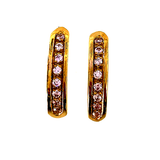 Earrings with 8 zircons - Agau Gioielli