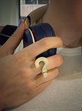 Rings question mark 06 - Agau Gioielli