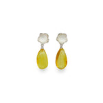 Earrings with transparent natural Baltic amber drops model 0292 bis - Agau Gioielli
