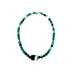 Agate necklace with black central - Agau Gioielli