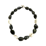Hematite and pearl necklace - Agau Gioielli